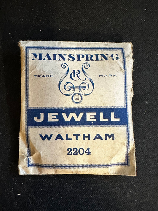 Jewell Mainspring for Waltham 18s Keywind No. 2204 - Steel