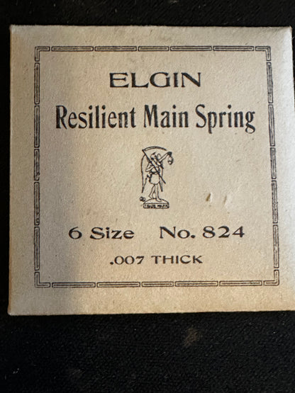 Elgin Factory Mainspring for 6s No. 824 - Steel