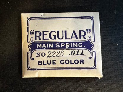 Waltham Factory "Regular" Mainspring for Waltham 6/0s Jewel Series No. 2226 - Steel