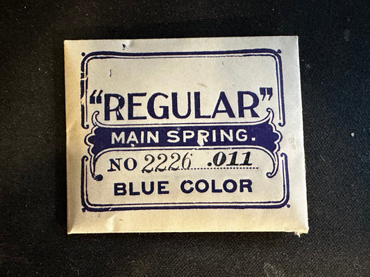 Waltham Factory "Regular" Mainspring for Waltham 6/0s Jewel Series No. 2226 - Steel