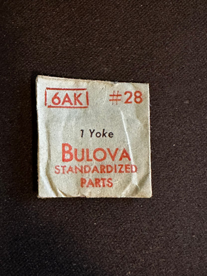 Bulova Factory set bridge / yoke for caliber 6AK movements - new in envelope