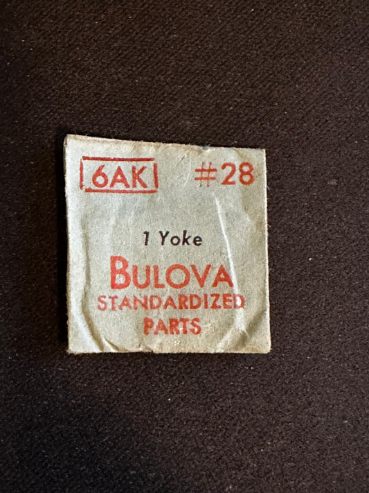 Bulova Factory set bridge / yoke for caliber 6AK movements - new in envelope