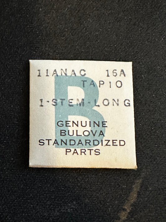 Bulova Factory UNCUT stem for caliber 11ANAC TAP 10 - new in envelope