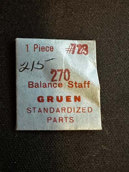 Gruen Factory Balance Staff for caliber 270 - New
