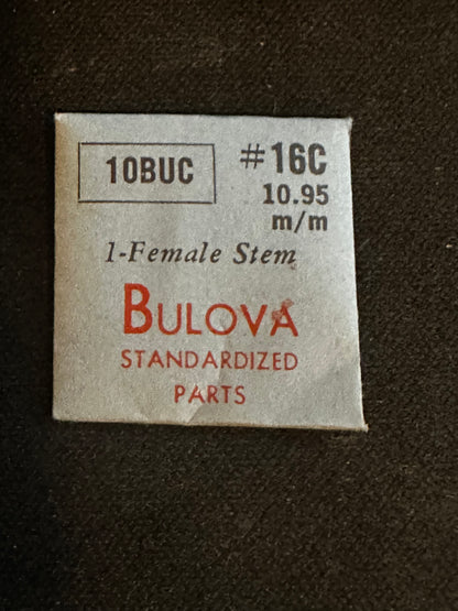 Bulova Factory female stem for caliber 10BUC - new in envelope