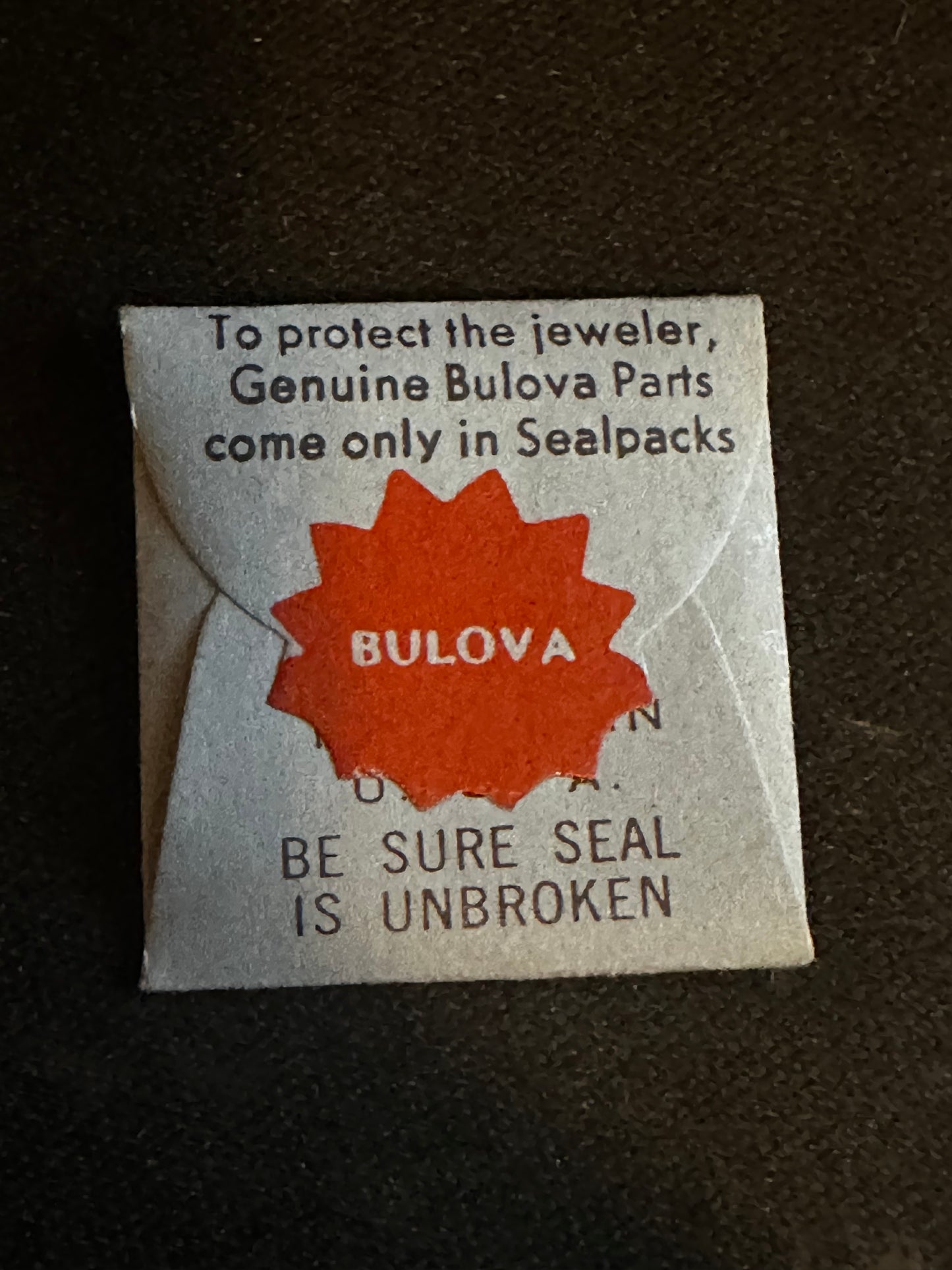 Bulova Factory female stem for caliber 10BUC - new in envelope