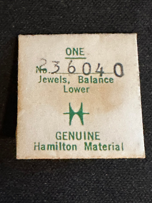 Hamilton 16s Lower Balance Jewel for all grades except 992B, 950B, No. 236040
