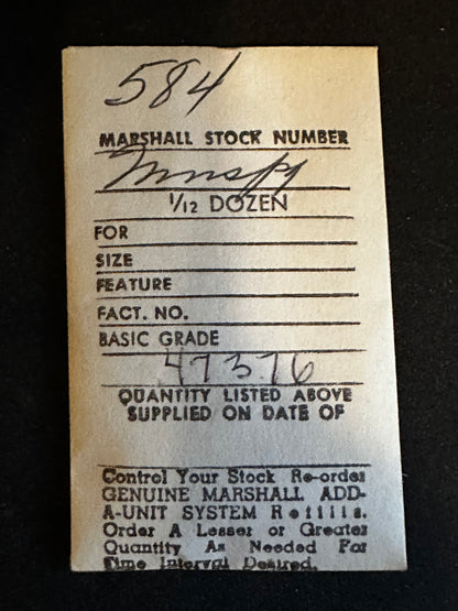 Marco Mainspring #584 for Illinois 12/0s Factory No. 47376 - Steel
