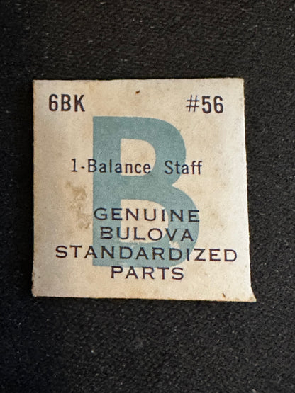 Bulova factory Balance Staff for caliber 6BK - new