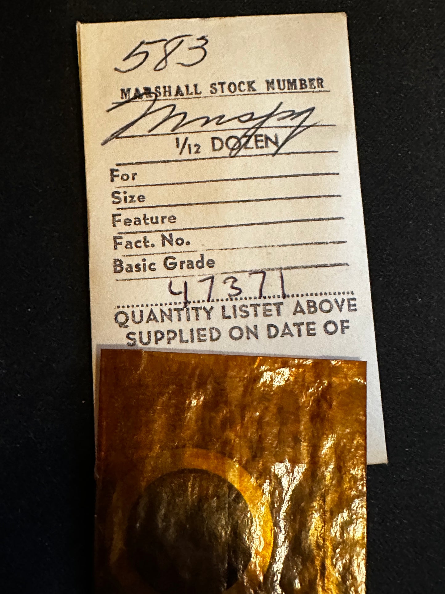 Marco Mainspring #583 for Illinois 6/0s Factory No. 47371 - Steel