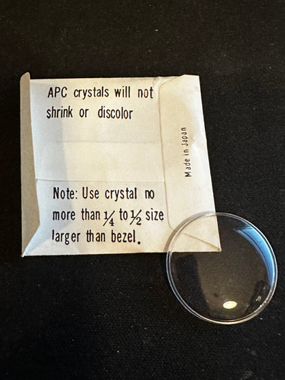 APC Round Wrist Watch Crystal AP 18, 24.1mm - New