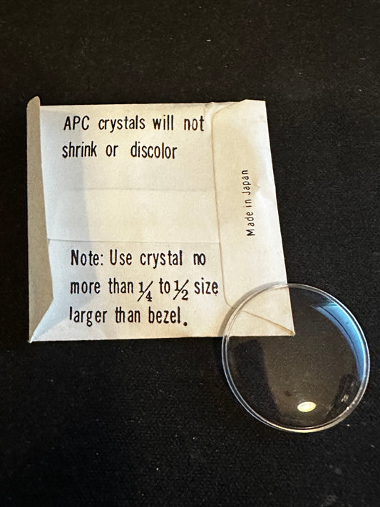APC Round Wrist Watch Crystal AP 18, 24.1mm - New