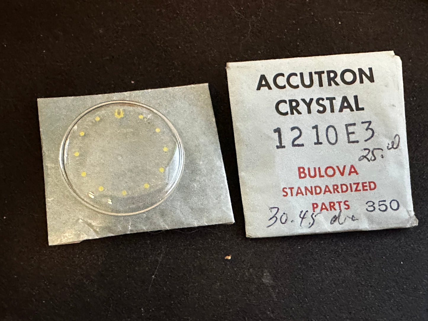 Bulova Factory Wrist Watch Crystal 30.45mm for Accutron Spaceview - New