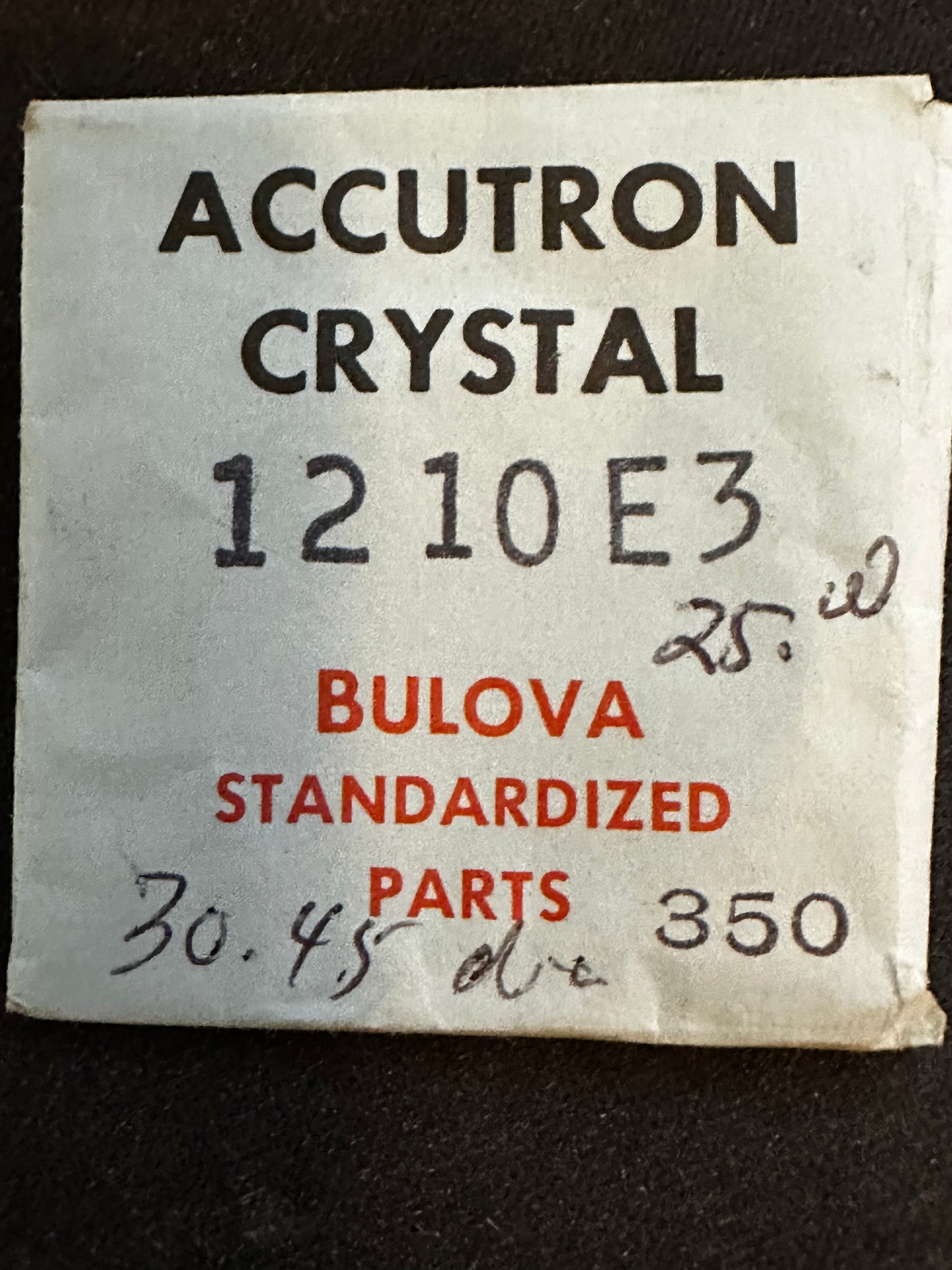Bulova Factory Wrist Watch Crystal 30.45mm for Accutron Spaceview - New