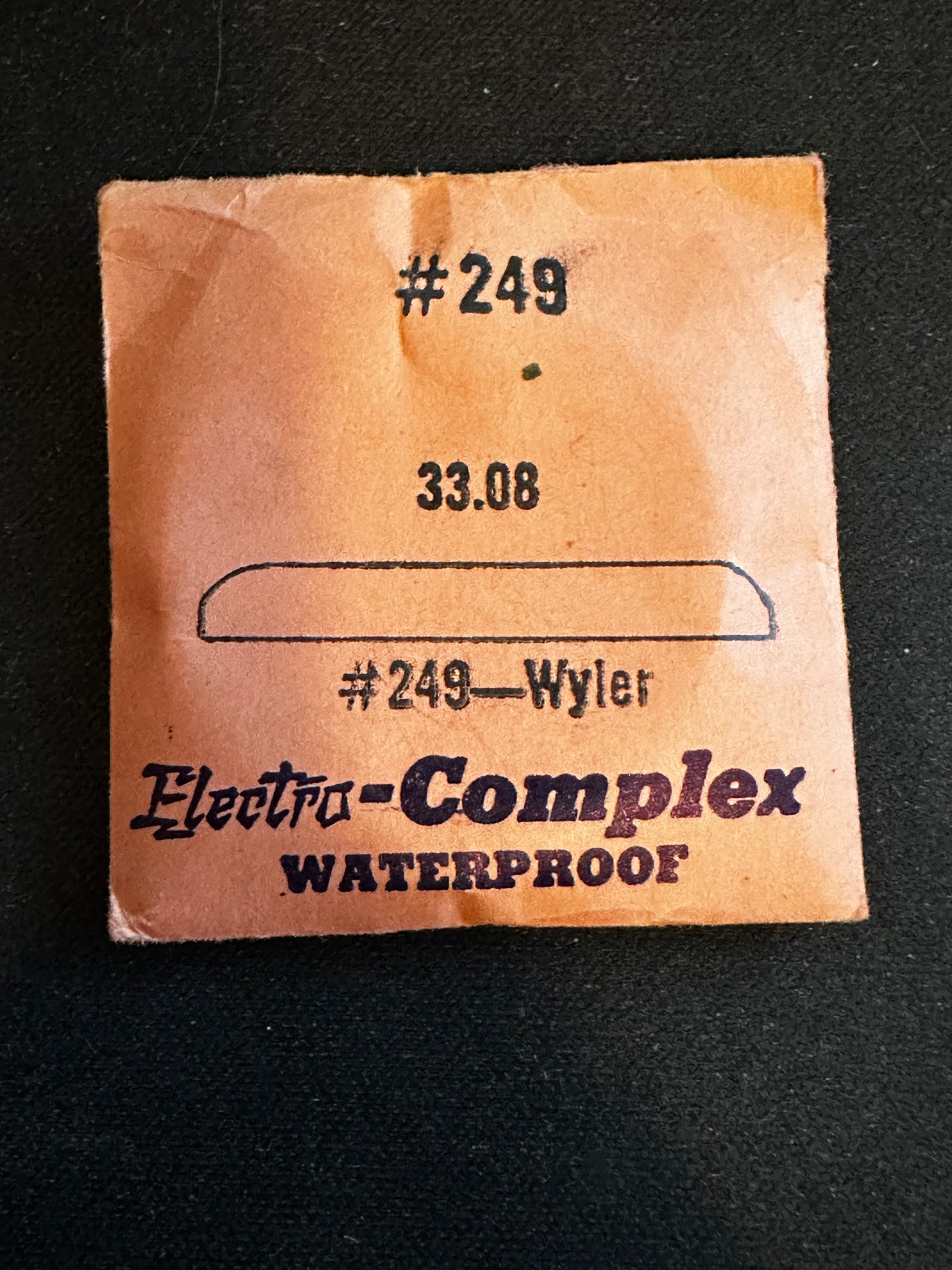 Electro-Seal #249 Wrist Watch Crystal 33.08mm for Wyler - New