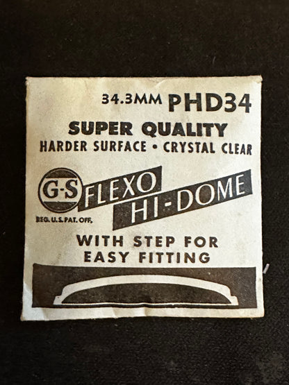GS Flexo Round HI-DOME Crystal PHD 34 - 34.3 mm - New