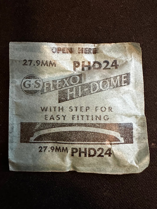 GS Flexo Round HI-DOME Crystal PHD 24 - 27.9 mm - New