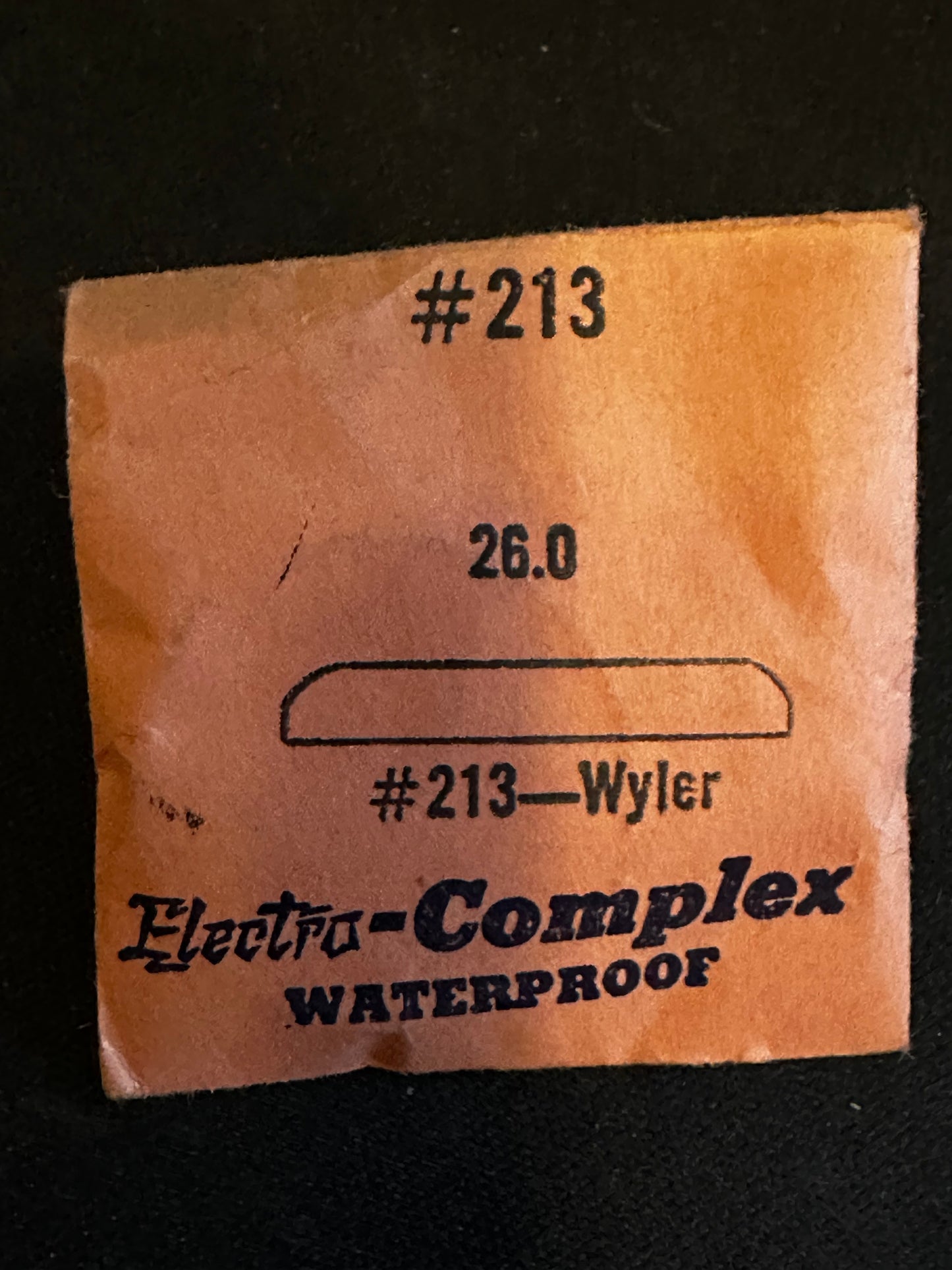 Electro-Seal #213 Watch Crystal 26.0mm for Wyler Wrist Watch - New