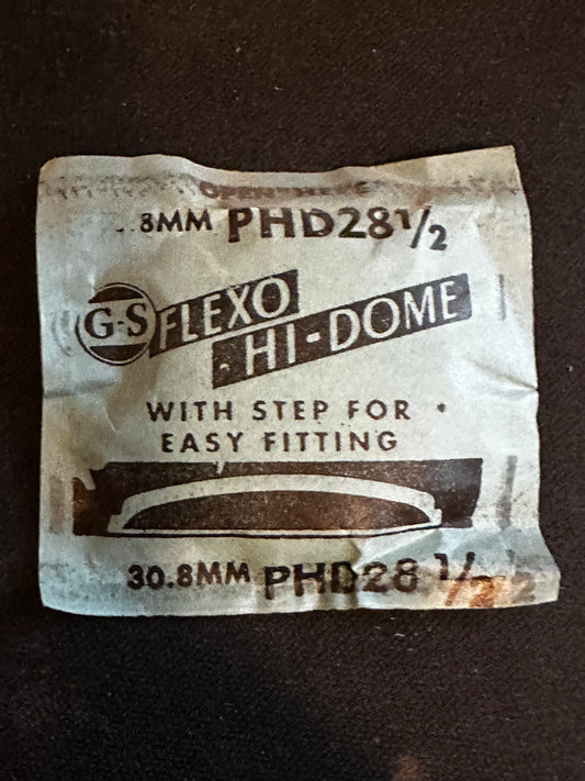 GS Flexo Round HI-DOME Crystal PHD 28½ - 30.8 mm - New