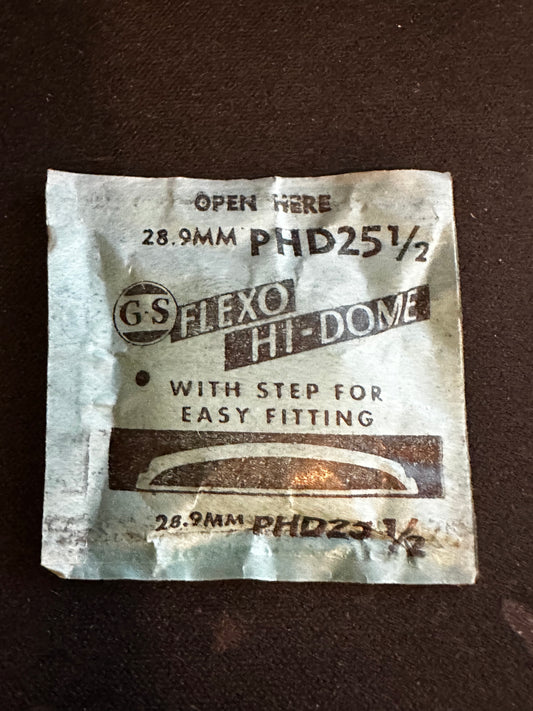 GS Flexo Round HI-DOME Crystal PHD 25½ - 28.9 mm - New