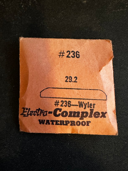 Electro-Seal #236 Watch Crystal 29.2mm for Wyler Wrist Watch - New