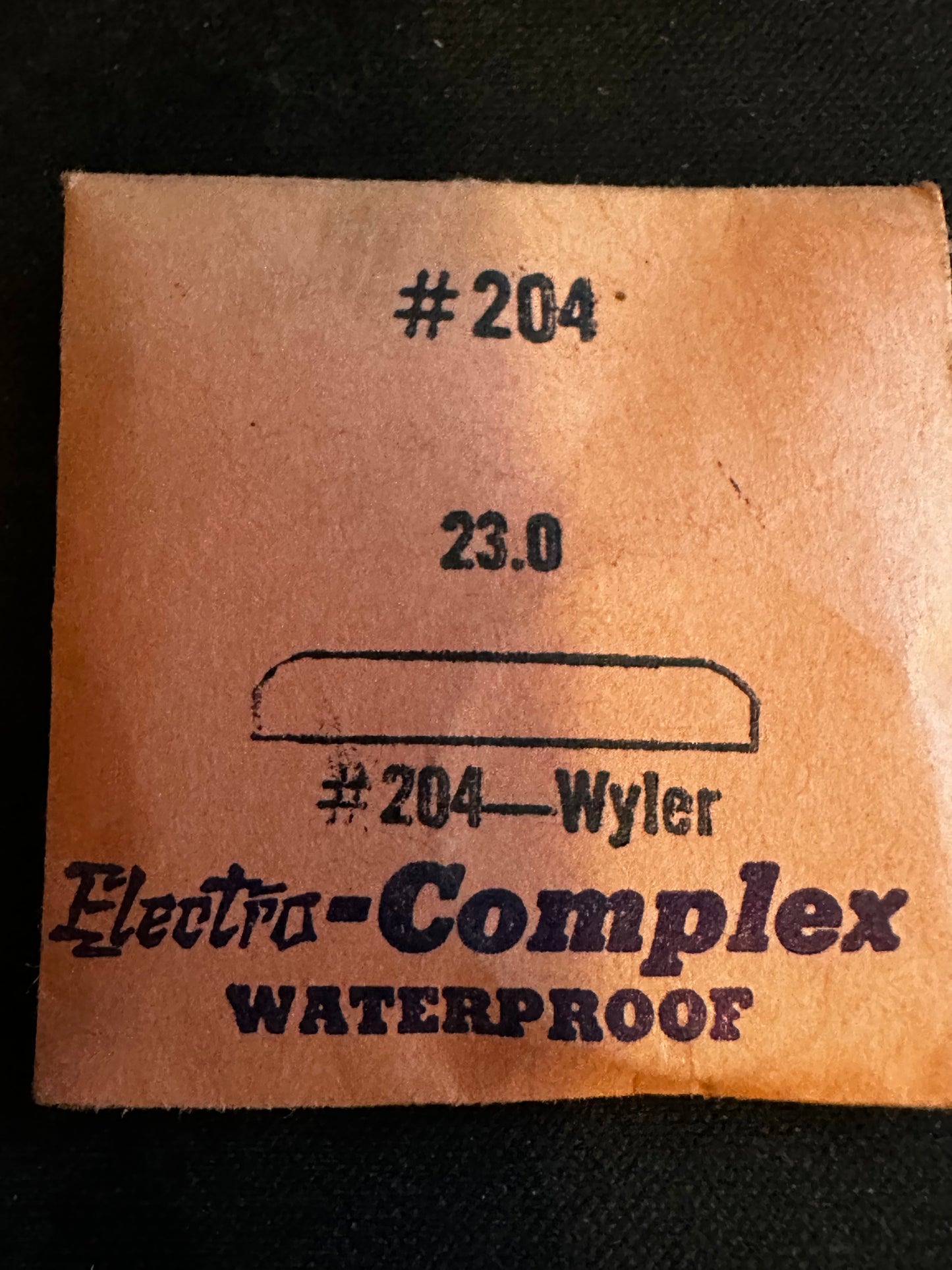 Electro-Seal #204 Crystal 23.0mm for Wyler Wrist Watch - New