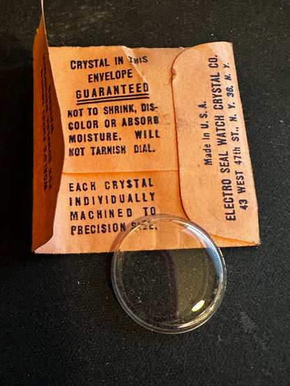 Electro-Seal #302 Watch Crystal 20.7mm for Wyler Wrist Watch - New