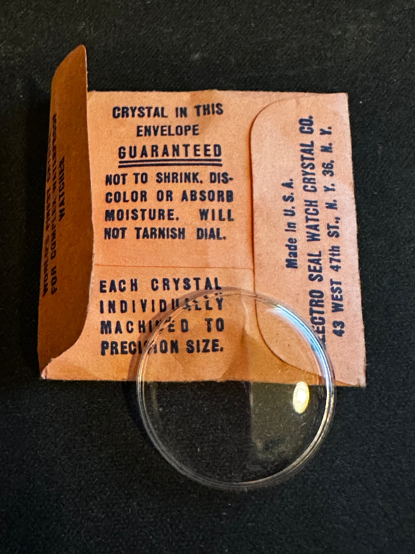 Electro-Seal #209 Watch Crystal 26.0mm for Bulova Wrist Watch - New