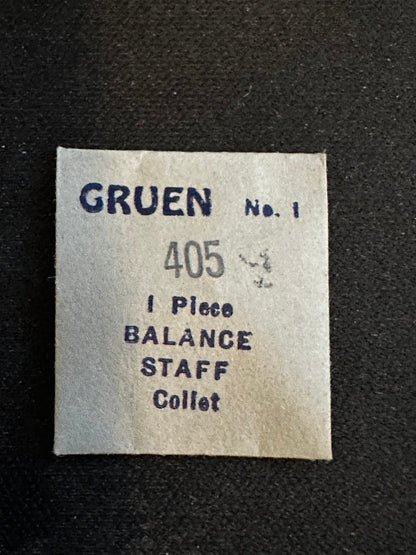 Gruen Factory Balance Staff for caliber 405 - New