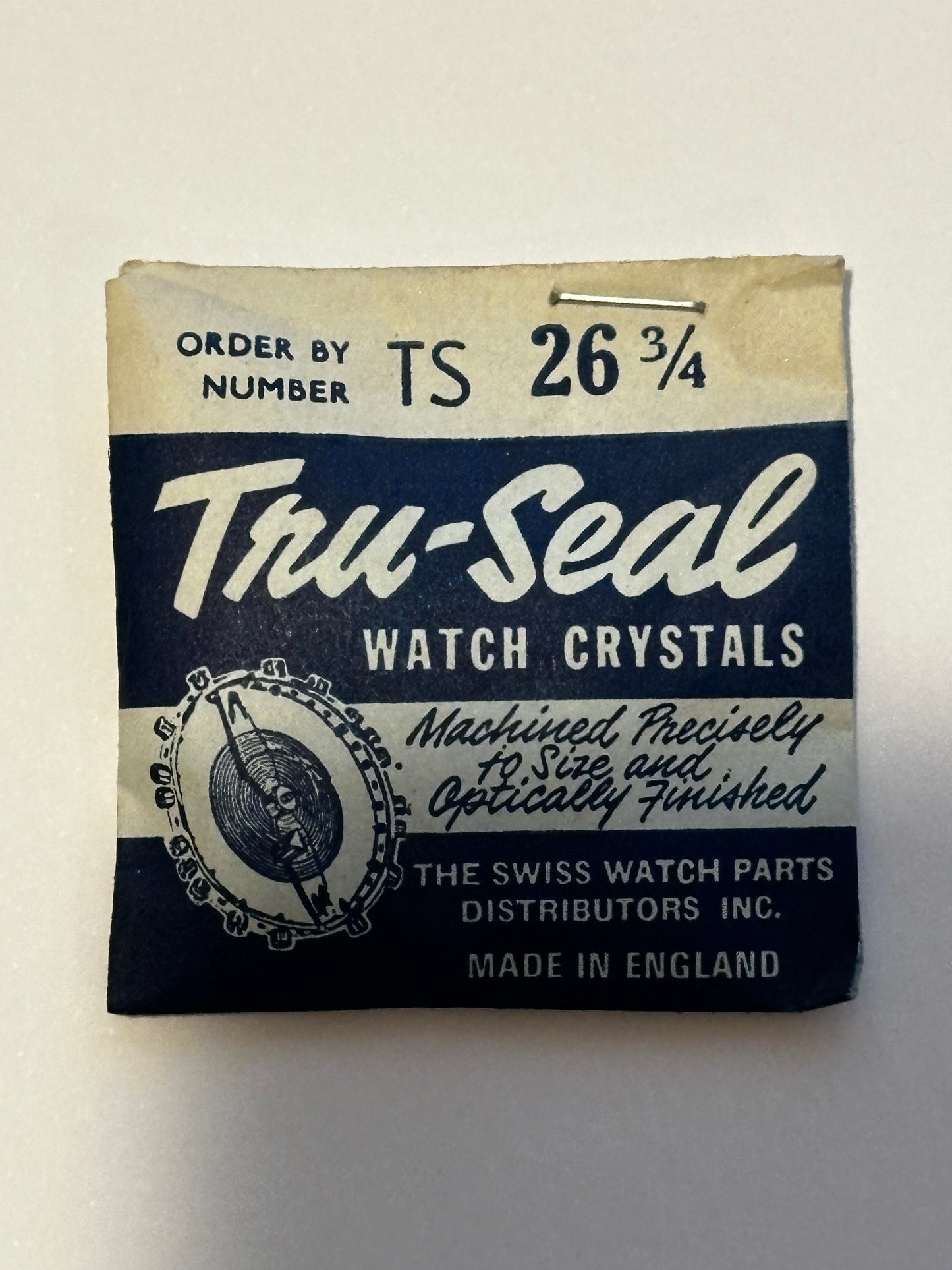 Tru-Seal Round Wrist Watch Crystal sizes 18 thru 33