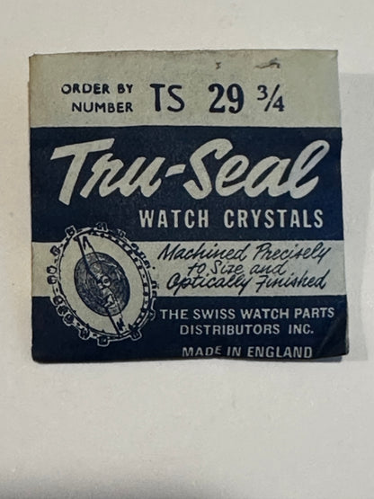 Tru-Seal Round Wrist Watch Crystal sizes 18 thru 33
