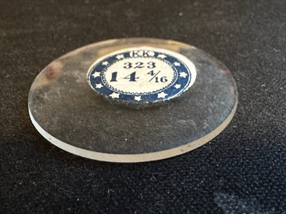 KK Vintage Glass Small Pocket Watch Crystal 14-4/16 (32.3mm) - NOS