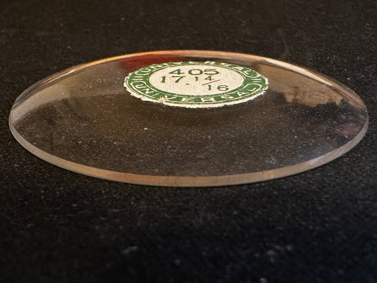 Universal Vintage Glass Pocket Watch Crystal 17-14/16 (40.5mm) - NOS