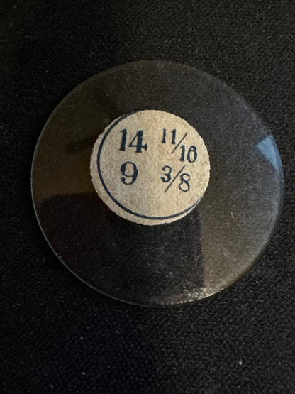 Vintage Glass Watch Crystal 14-11/16 (~33.1mm) - NOS