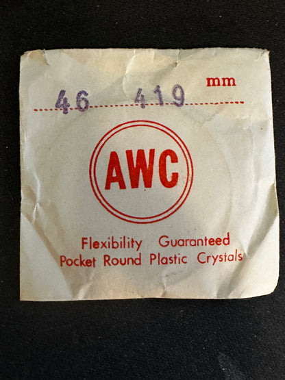 AWC 46 Pocket Watch Crystal 41.9mm - New