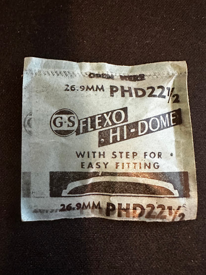 GS Flexo Round HI-DOME Crystal PHD 22½ - 26.9 mm - New