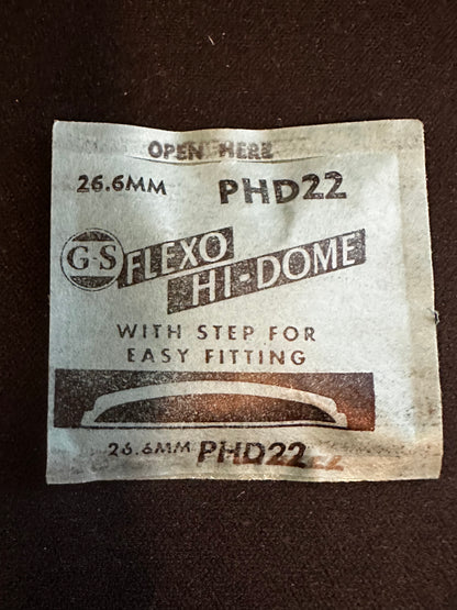 GS Flexo Round HI-DOME Crystal PHD 22 - 26.6 mm - New
