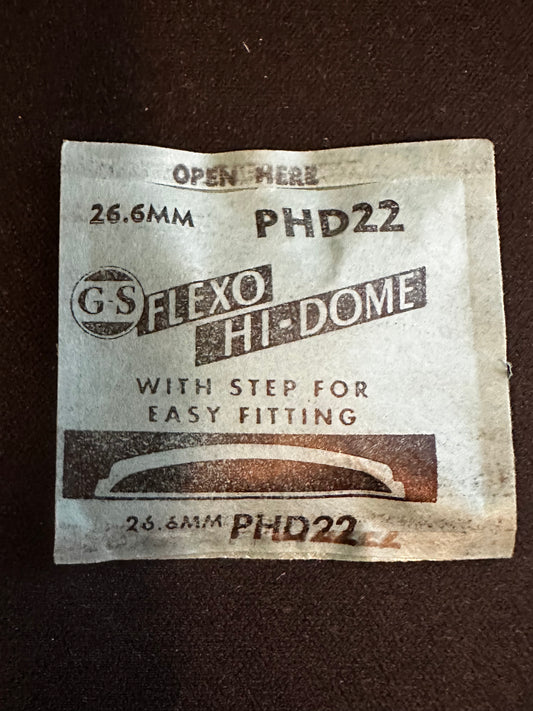 GS Flexo Round HI-DOME Crystal PHD 22 - 26.6 mm - New