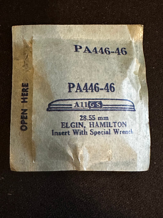 GS PA446-46 Wrist Watch Crystal 28.55mm for Elgin, Hamilton Military Cases - New