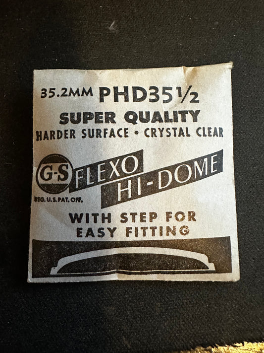 GS Flexo Round HI-DOME Crystal PHD 35½ - 35.2 mm - New