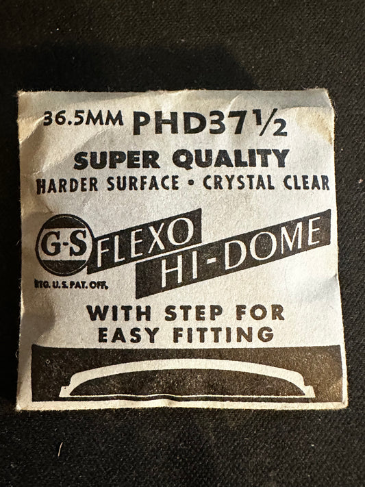 GS Flexo Round HI-DOME Crystal PHD 37½ - 36.5 mm - New
