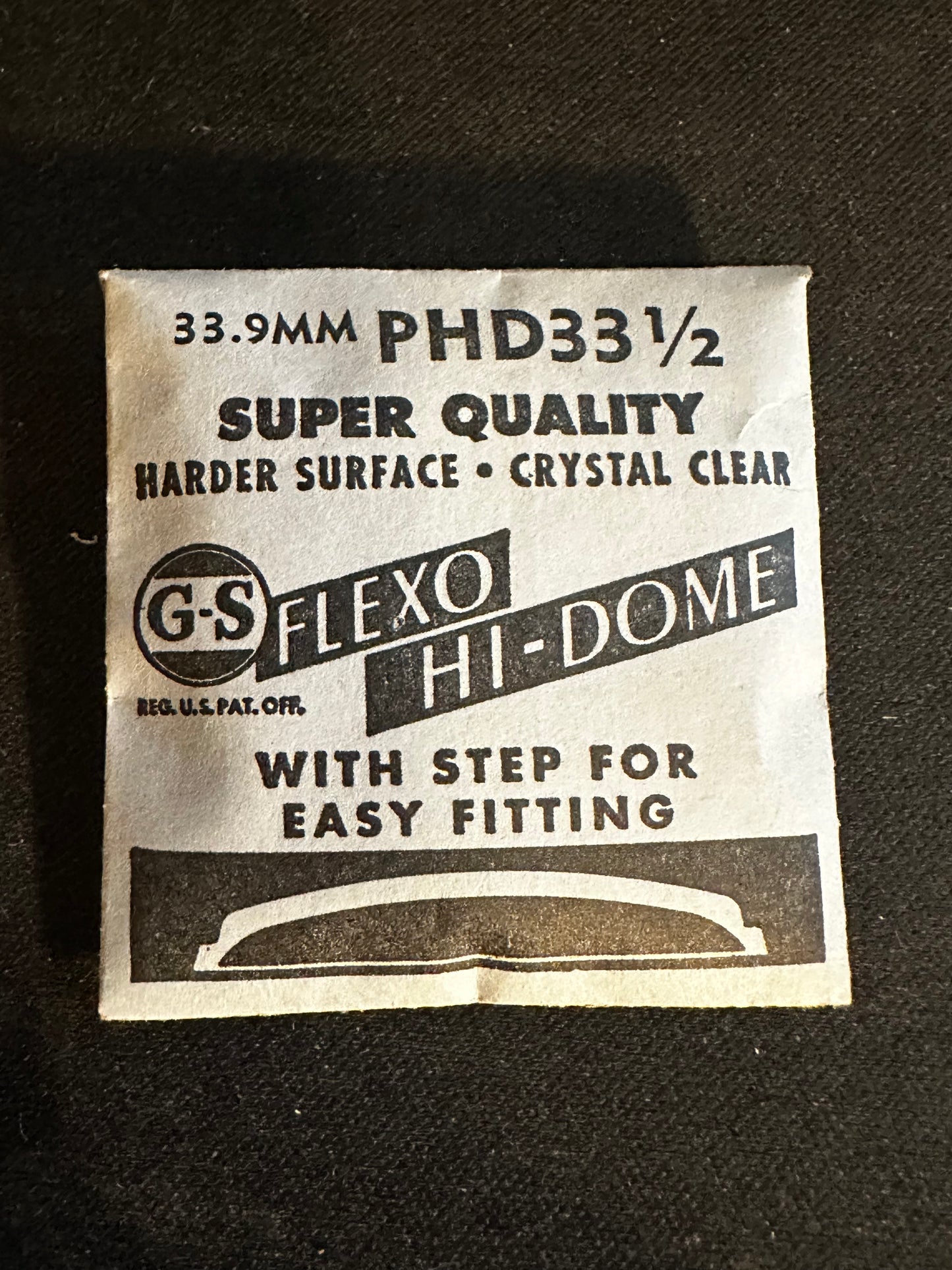 GS Flexo Round HI-DOME Crystal PHD 33½ - 33.9 mm - New