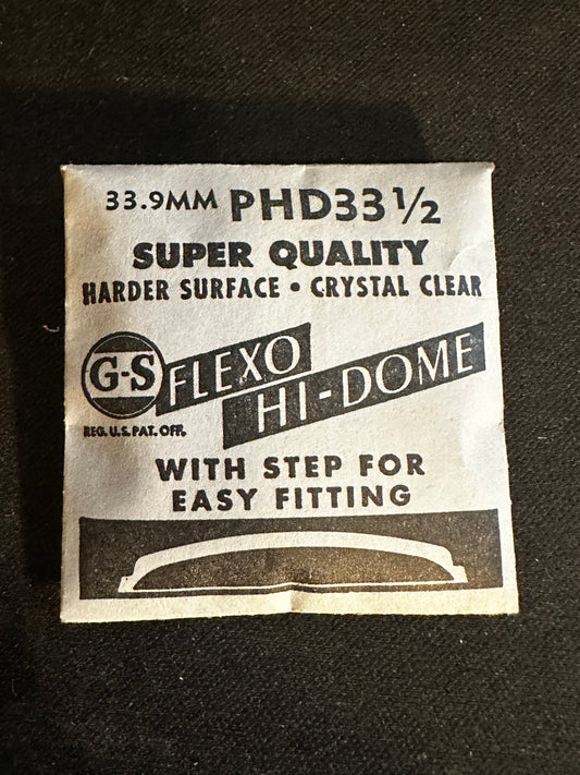 GS Flexo Round HI-DOME Crystal PHD 33½ - 33.9 mm - New