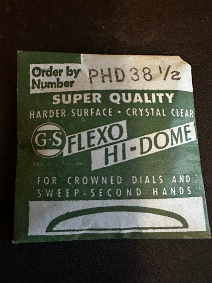 GS Flexo Round HI-DOME Crystal PHD 38½ - 37.1 mm - New