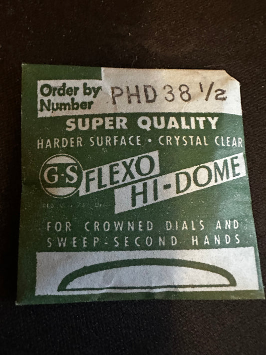 GS Flexo Round HI-DOME Crystal PHD 38½ - 37.1 mm - New