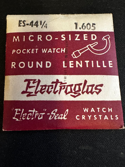 Electro-Seal ES-44¼ Pocket Watch Crystal 40.8mm (1.605") - New