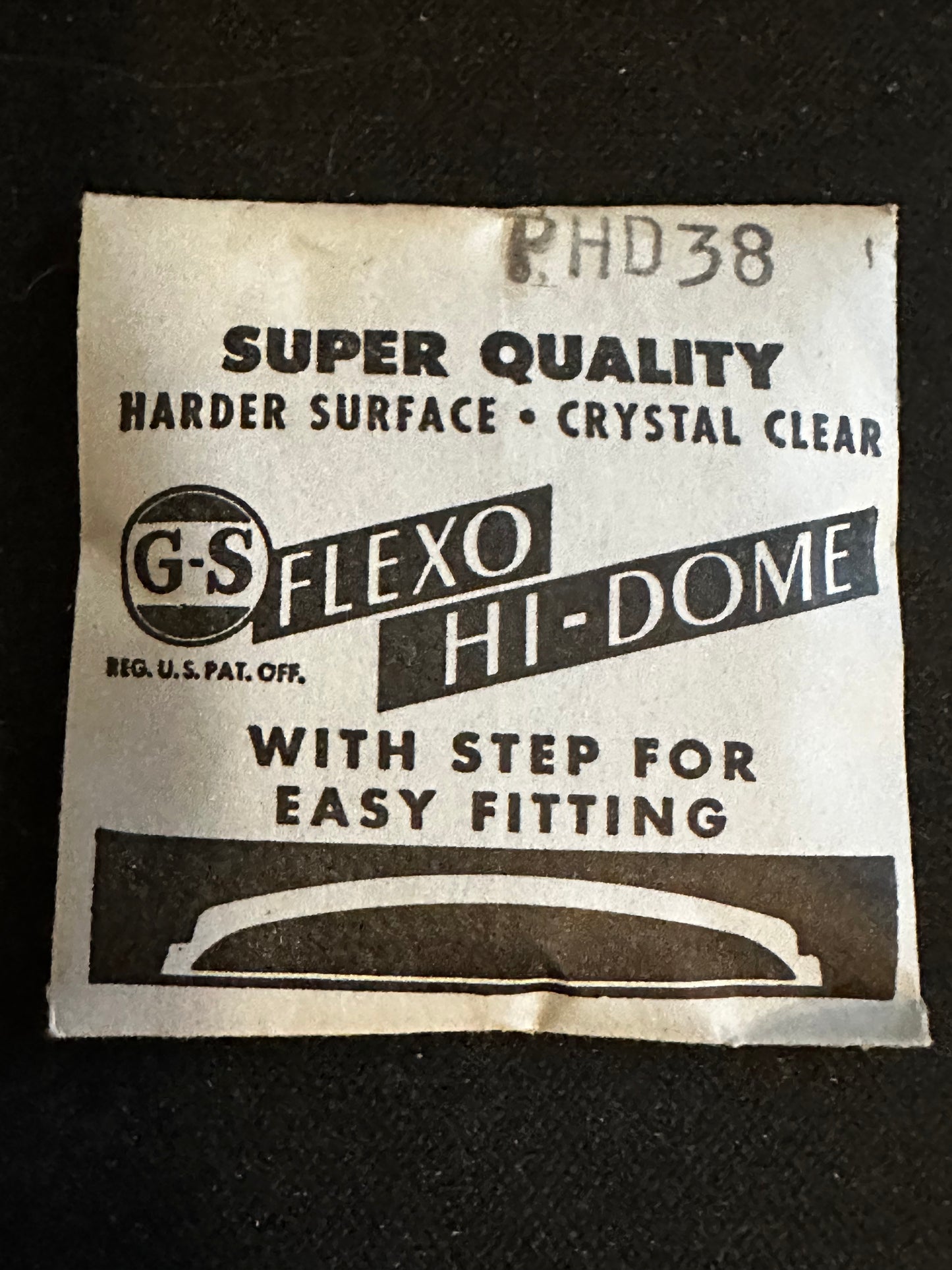 GS Flexo Round HI-DOME Crystal PHD 38 - 36.8 mm - New