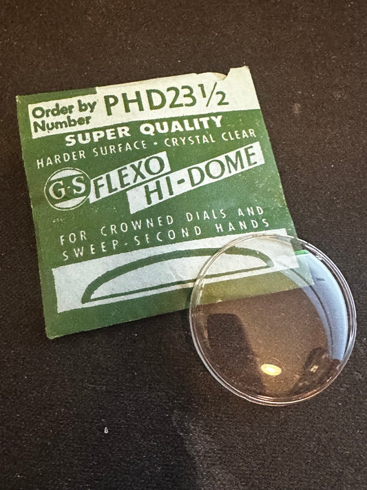GS Flexo Round HI-DOME Crystal PHD 23½ - 27.6 mm - New