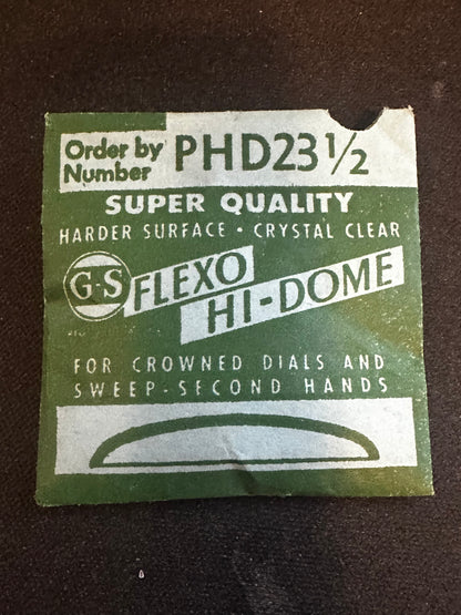 GS Flexo Round HI-DOME Crystal PHD 23½ - 27.6 mm - New