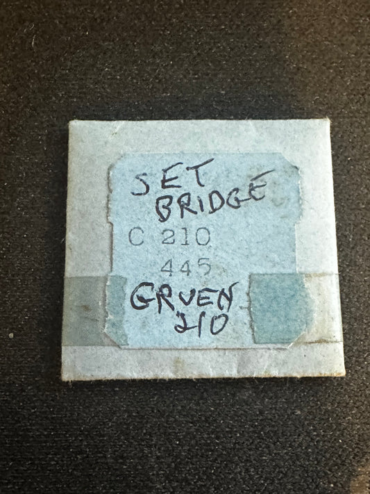 Gruen Factory Set Bridge / Intermediate Bridge for caliber 210 movements - new